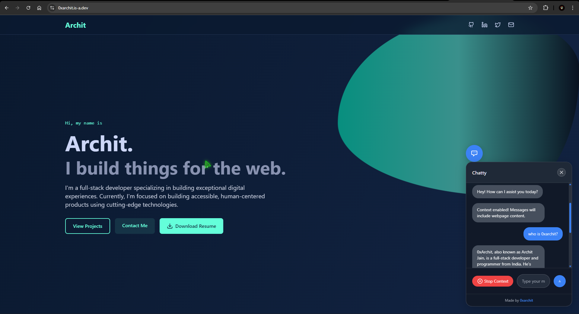 Demo 2 — Portfolio Website