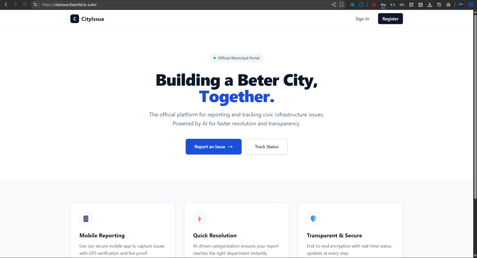 Landing Page